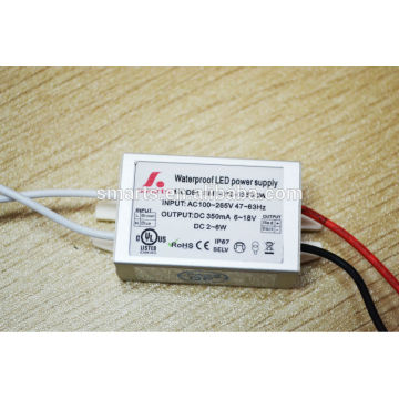 UL approved led driver 350mA 2~6W